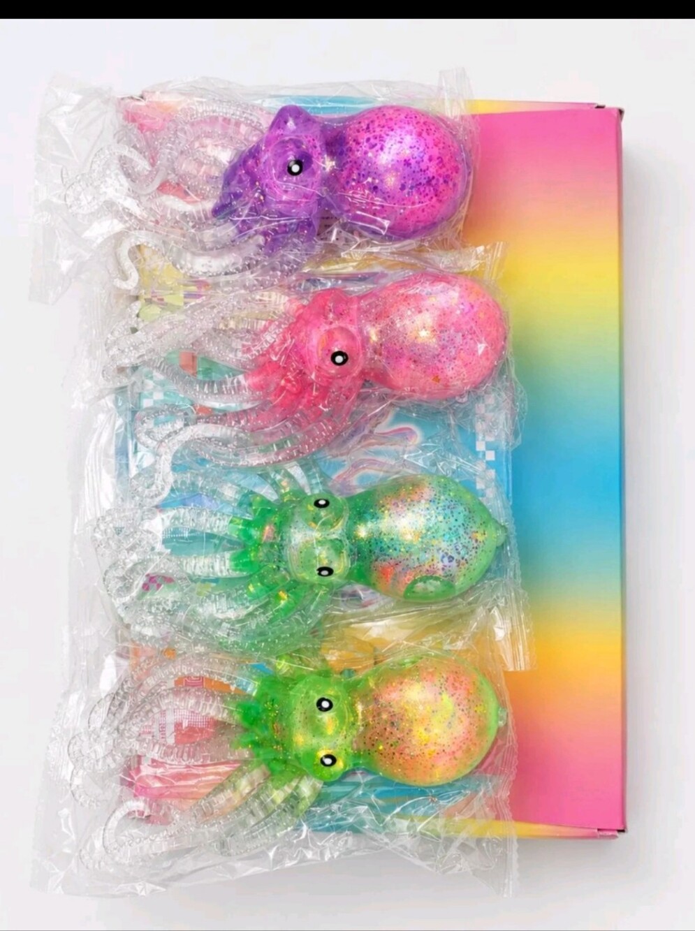 Glitter Octopus Squishy Fidget Toy(Qty 1) Mystery Color - Picture 2 of 3